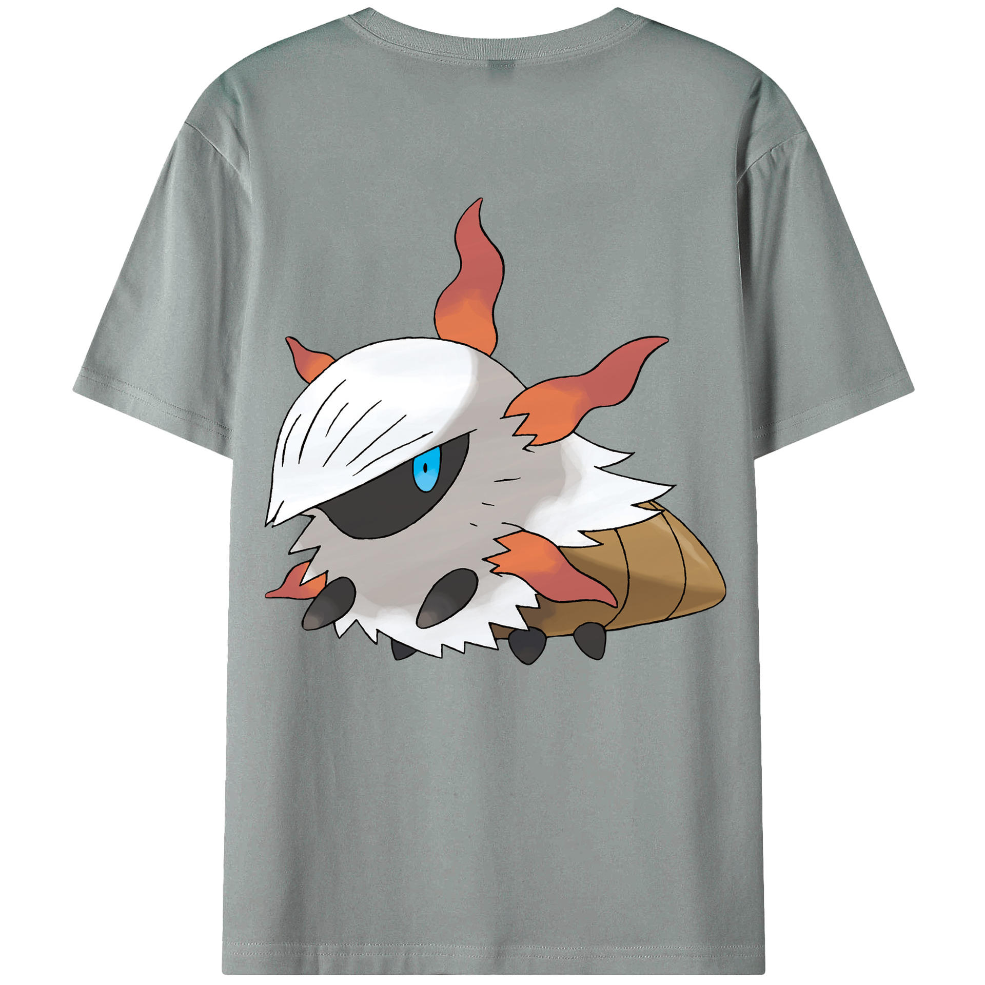 （画像用） ポケットモンスター Pokémon 綿100％ メンズ半袖Tシャツ（バックプリント） 通気性
